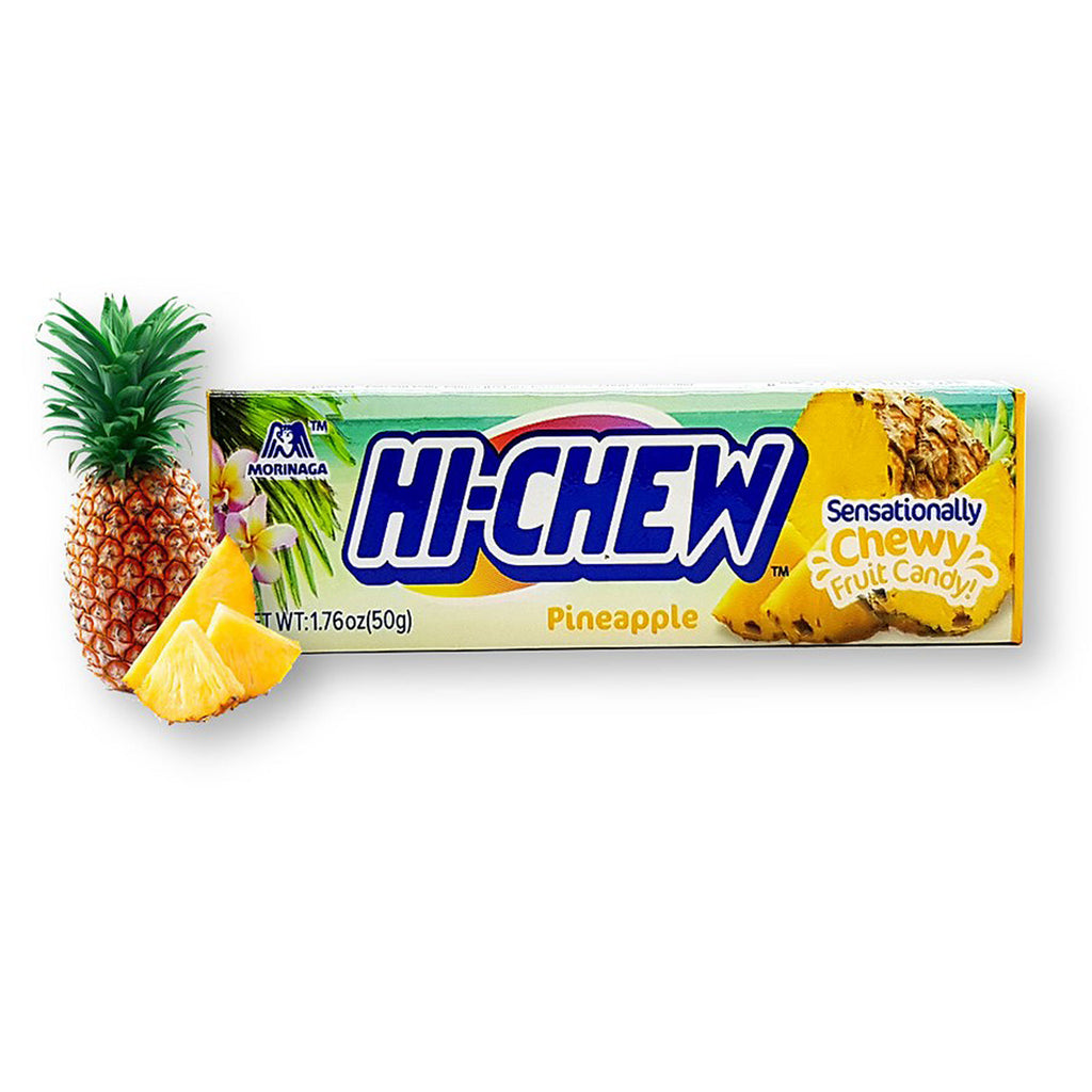 Hi Chew Stick Pineapple Soft And Chewy Candies By Morinaga 176 Oz Pac