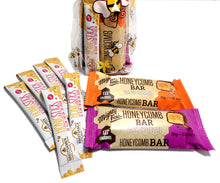 "All About Bees" Sweets Gift Bag with Mighty Fine Honeycomb Bars and Breitsamer Honig Honey Sticks (8-Pc Gift)