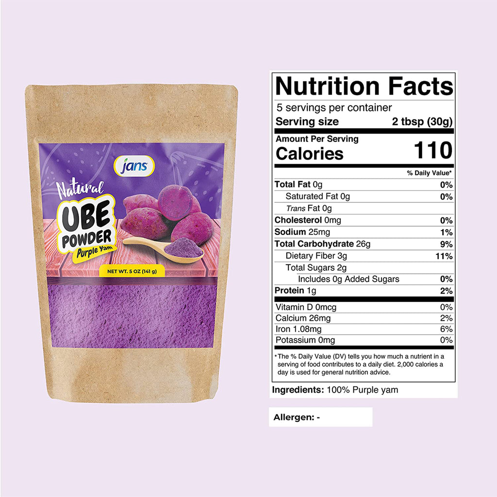 Ube Powder Hs Code Ube Purple Yam Trio Set: Jans Natural Ube Powder, Jans Ube Condensed M ...