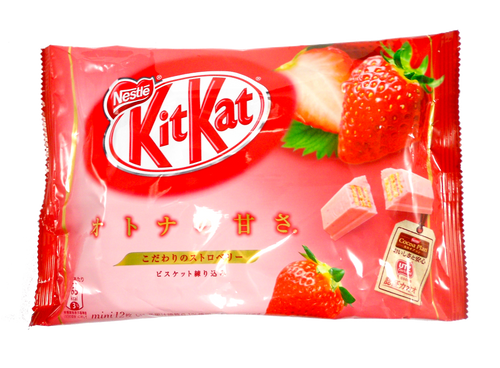 Japanese Kit Kat Strawberry by Nestle 12 Mini Bars