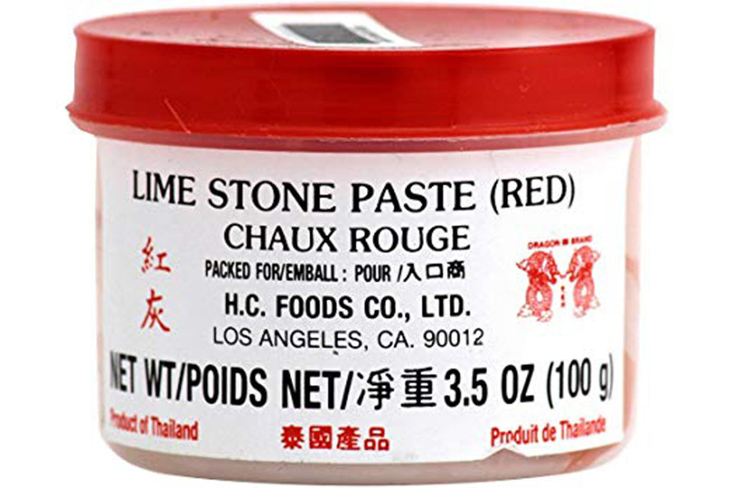 Red Lime Stone Paste 3.5 Oz.