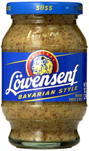 Lowensenf Bavarian Sweet & Spicy Mustard 10.05 oz.(285 g) 2-Pack with Stylish Stainless Steel Spoon