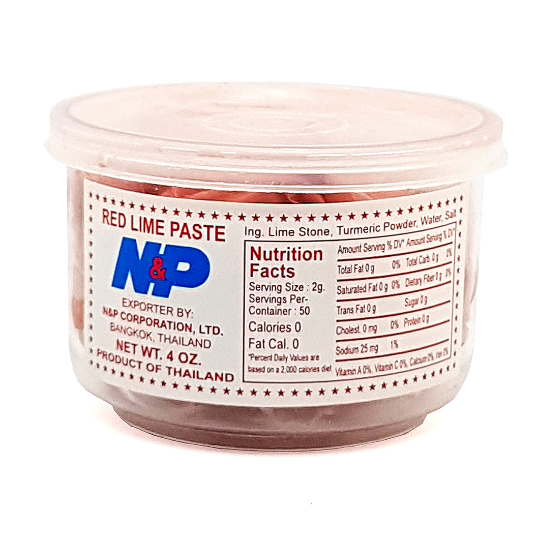 Red Lime Stone Paste 4 Oz. by N & P (Pack of 2)