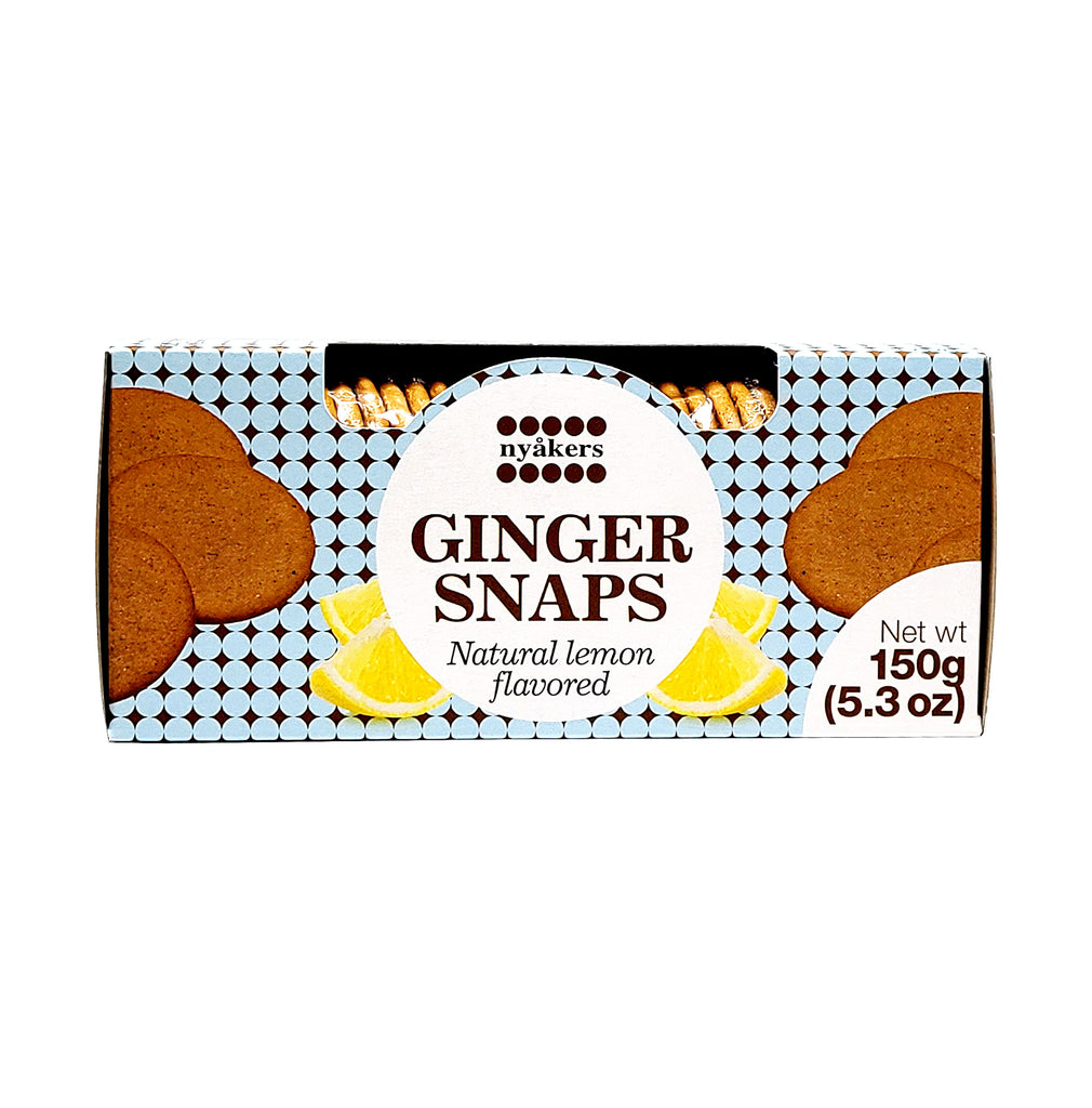 Nyakers Pepparkakor Swedish Gingersnaps Cookies Natural Lemon Flavor 5 Secretpantryla