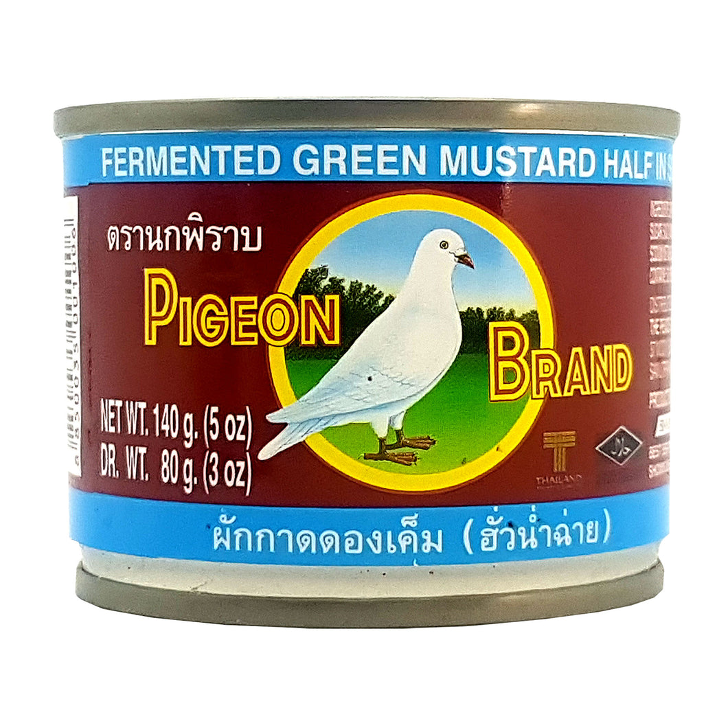 Pigeon Brand Fermented Mustard Green Pickled Thai Style 5 Oz. (Pack of 4)