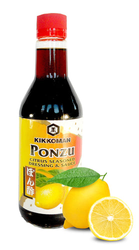 Kikkoman Ponzu Lemon Citrus Seasoned Dressing & Sauce 15 Fl Oz.