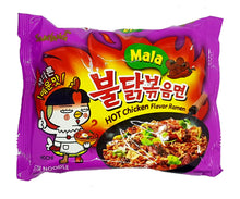 Samyang Variety Pack 4 Kinds (Original, 2 X Spicy, Mala, Stew), 2 Each of Spicy Hot Chicken Ramen Korean Noodle (Pack of 8)