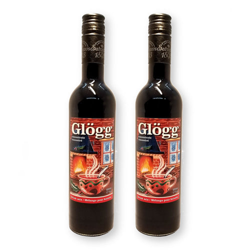 Saturnus Glögg Concentrate Mix Traditional Scandinavian Winter Beverage 17 Fl. Oz. (Pack of 2)