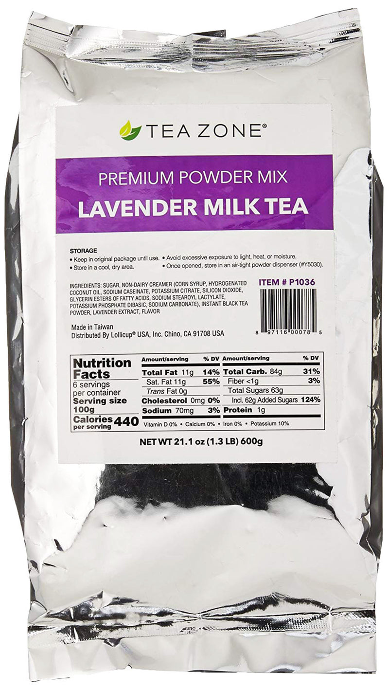 Tea Zone MilkTeaBlast Lavender Milk Tea Powder Mix 1.32 lbs