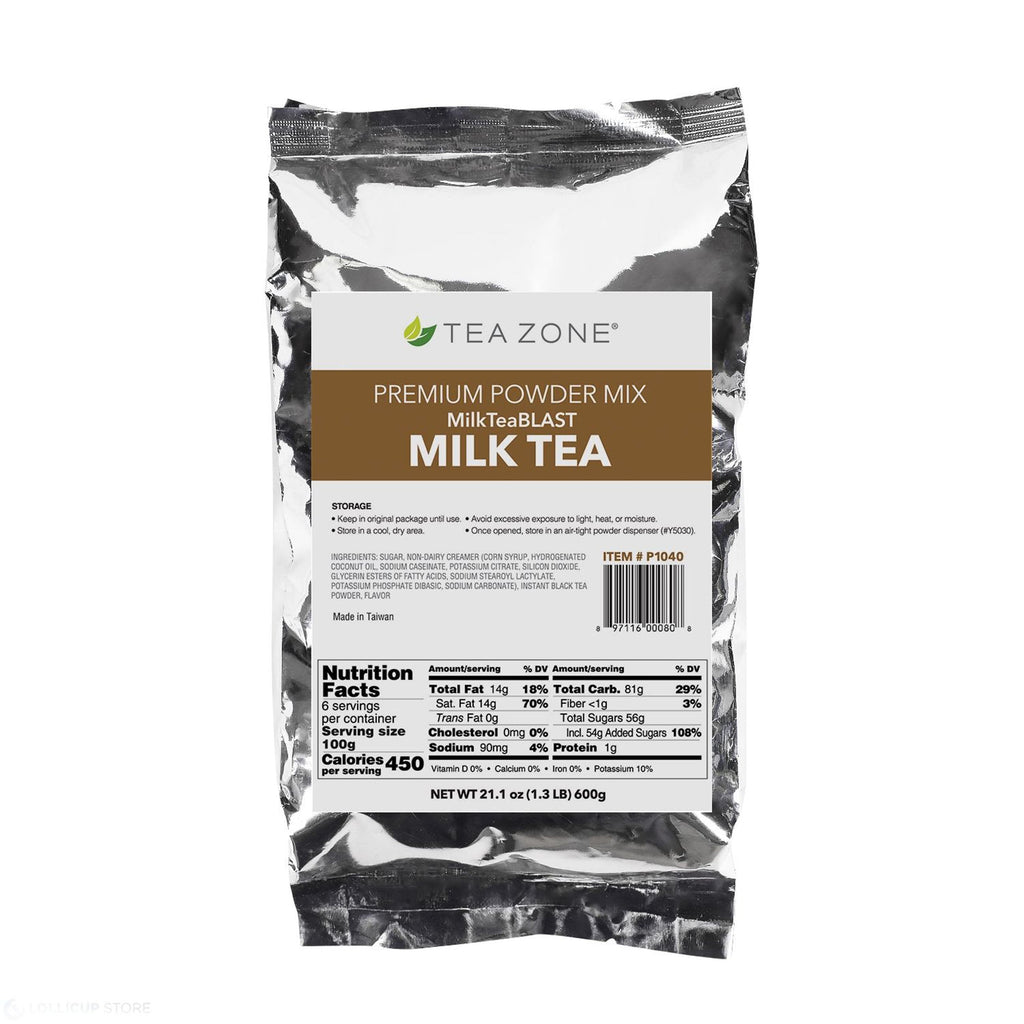 Tea Zone Boba Milk Tea Bubble Tea Kit with WuFuYuan Black Tapioca Pear