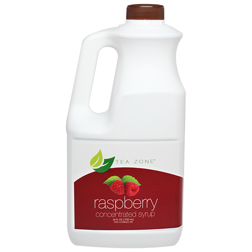 Tea Zone Raspberry Fruit Syrup 64 Oz.