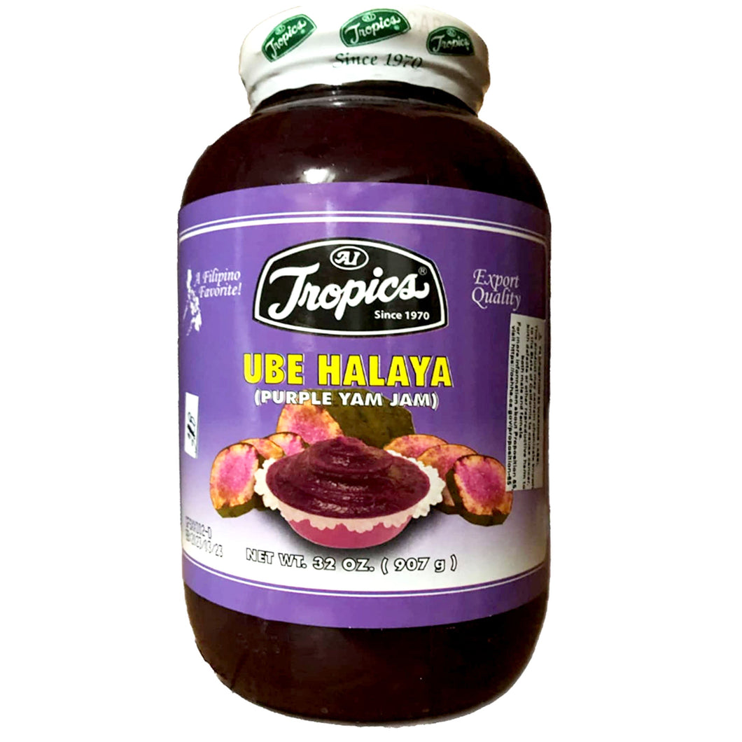 Tropics Ube Halaya Purple Yam Jam 32 Oz. X 12 (Factory Case)