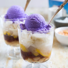 Ube Purple Yam Trio Set: Jans Natural Ube Powder, Jans Ube Condensed Milk, and Butterfly Ube Extract with Mini Whisk