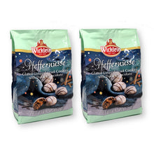 Wicklein Pfeffernusse Glazed Gingerbread Cookies with Dark Chocolate Drizzled 6.17 Oz. /175 g. (Pack of 2)