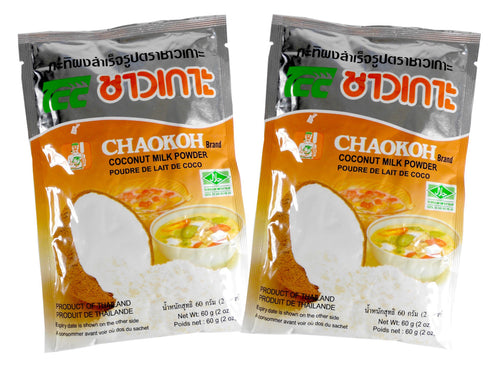 Chaokoa Coconut Milk Powder Mix All Natural 2 Oz. Each  (Pack of 2)