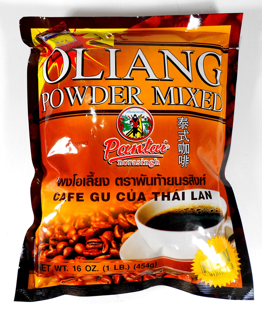 Pantai Thai Coffee Oliang Powder Mix (Pantai Norasing) 16 Oz. X 30 Factory Case
