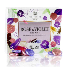 Whitakers Chocolates Dark Chocolate Rose & Violet Fondant Creams Center 7 Oz. (200g)